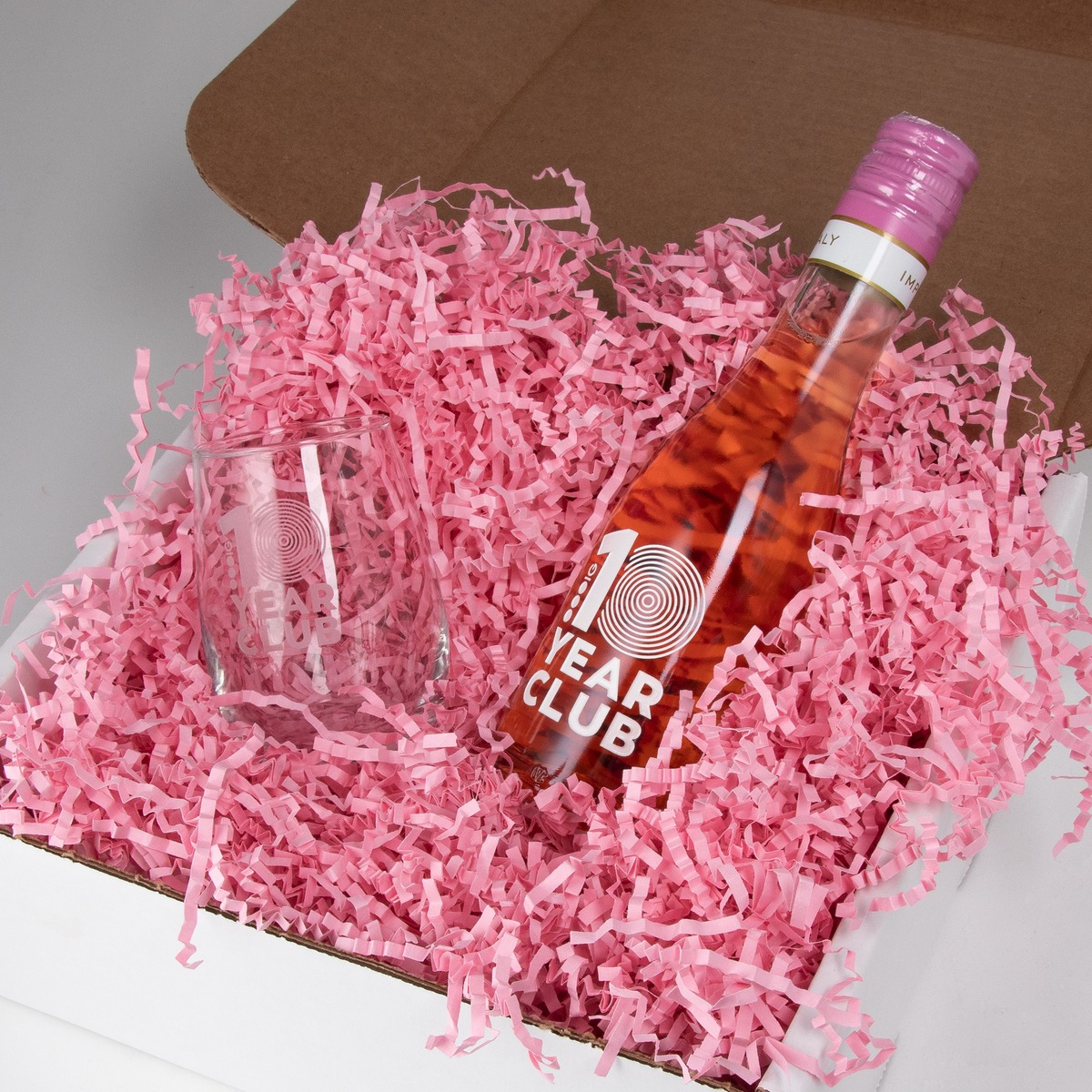 6.3 oz. Mini Rosé Bottle & Stemless Taster Glass