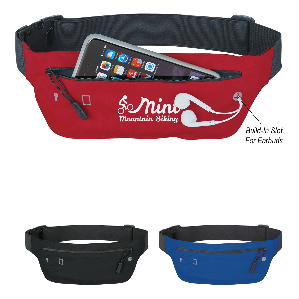 Running Belt Fanny Pack with Ear Bud Slot