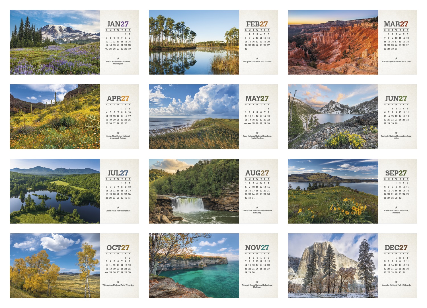 American Splendor Desk Calendar