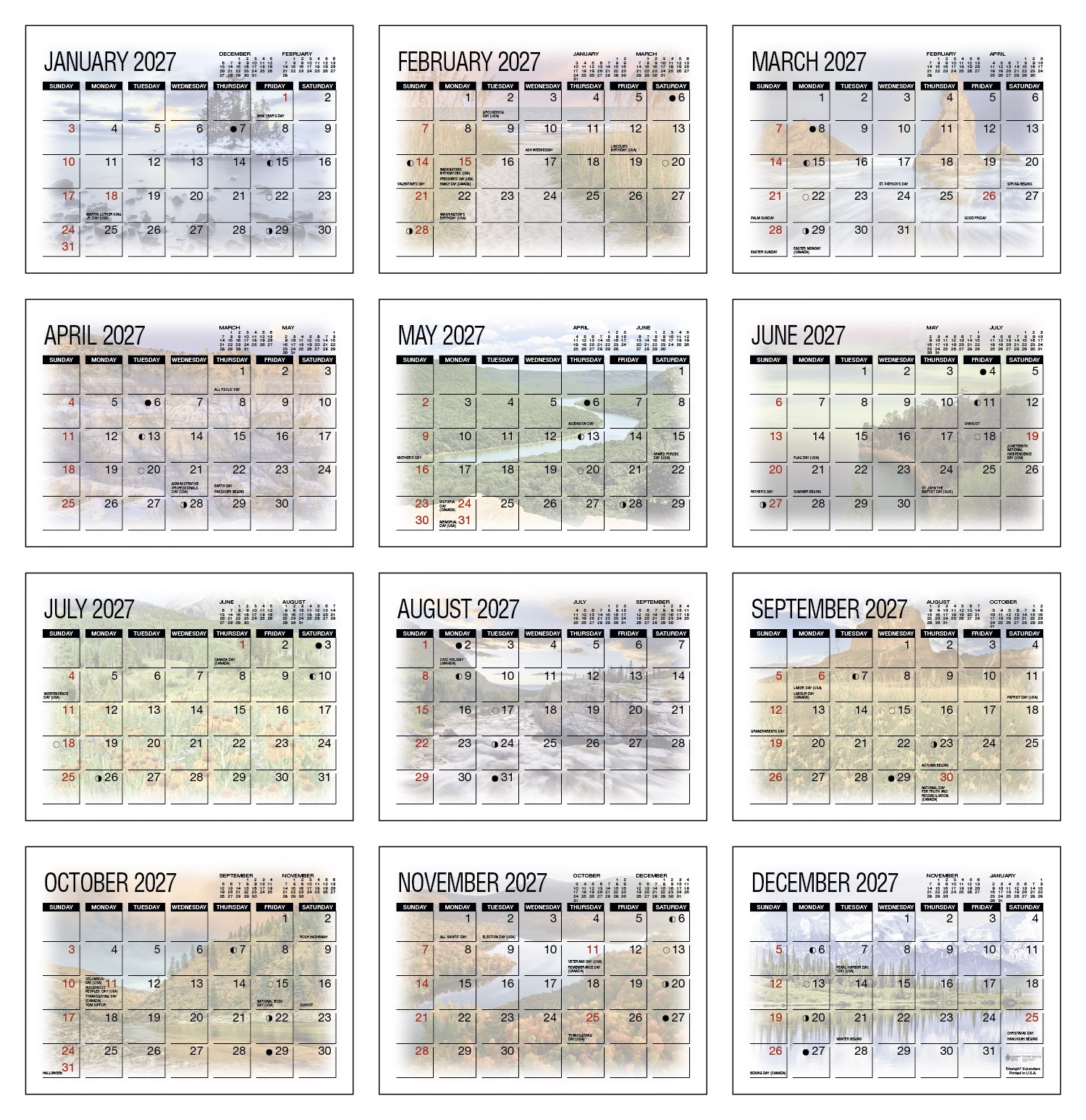 Triumph® Calendars America's Beauty Desk Calendar