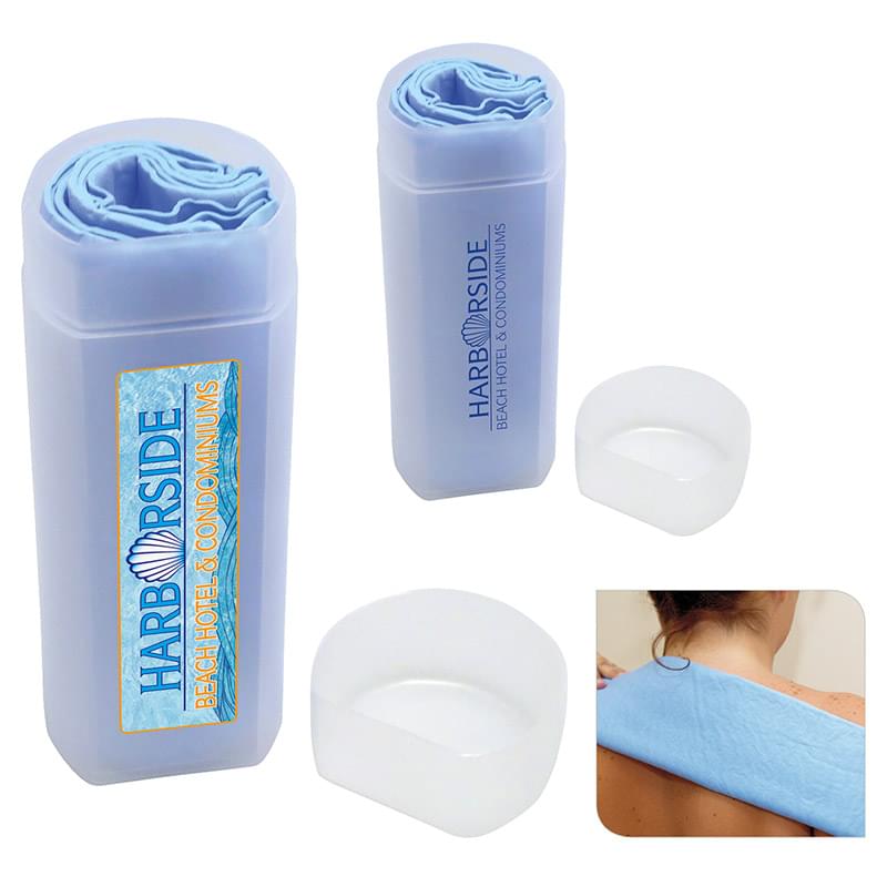 Carabiner Bottle with Cooling Towel image