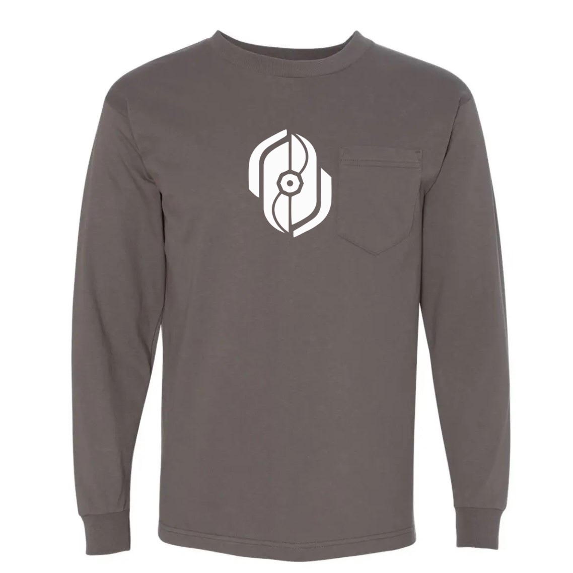 Bayside&reg; USA-Made 6.1 oz. Cotton Long-Sleeve Pocket T-Shirt - Unisex image