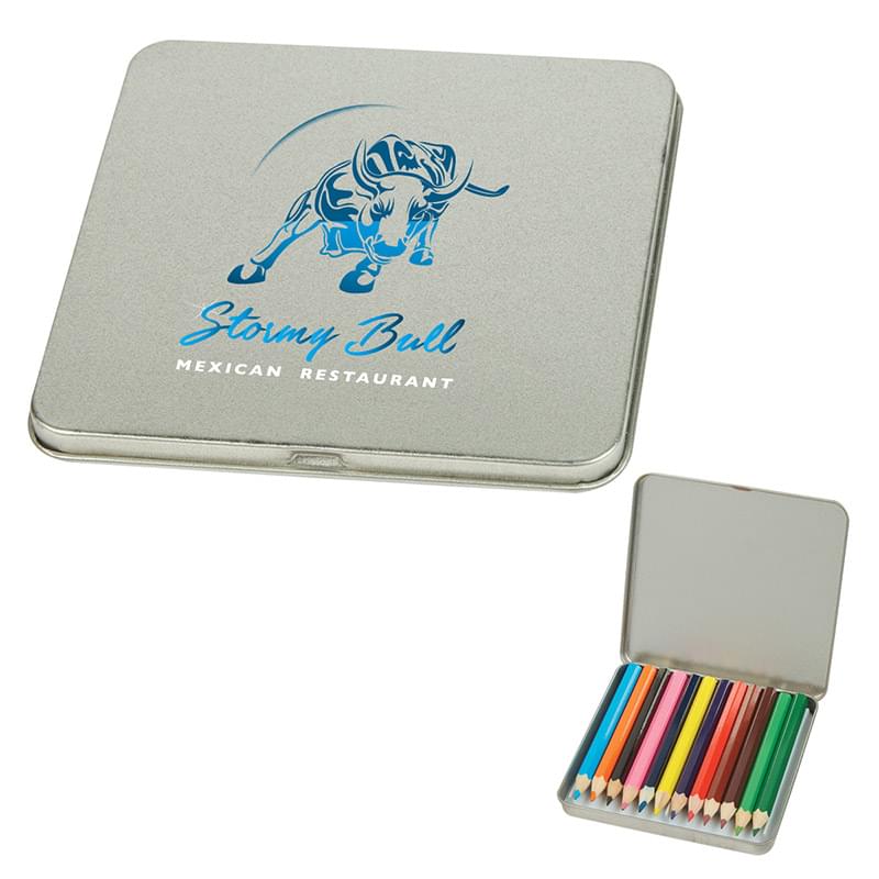 12-Piece Colored Pencil Set in Gift Tin image