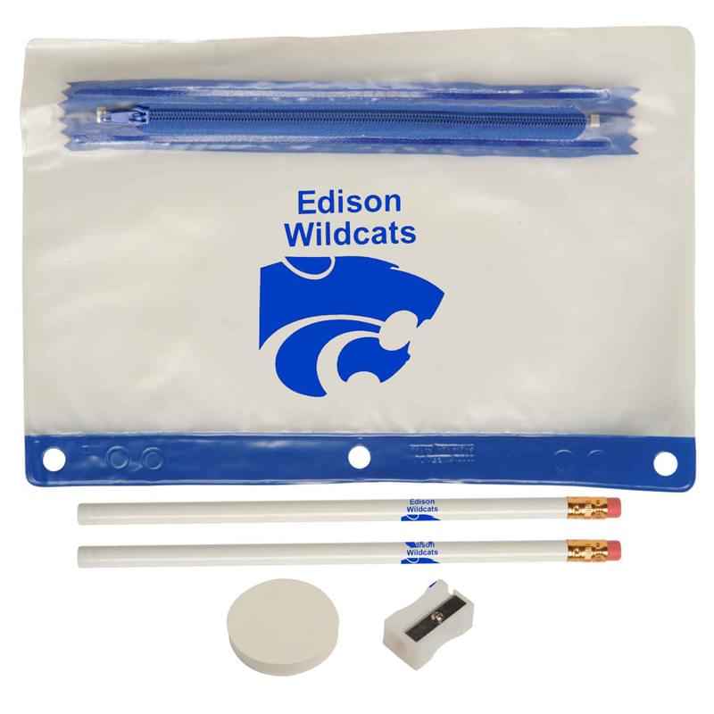 Two-Tone Pencil Case with Accessories image