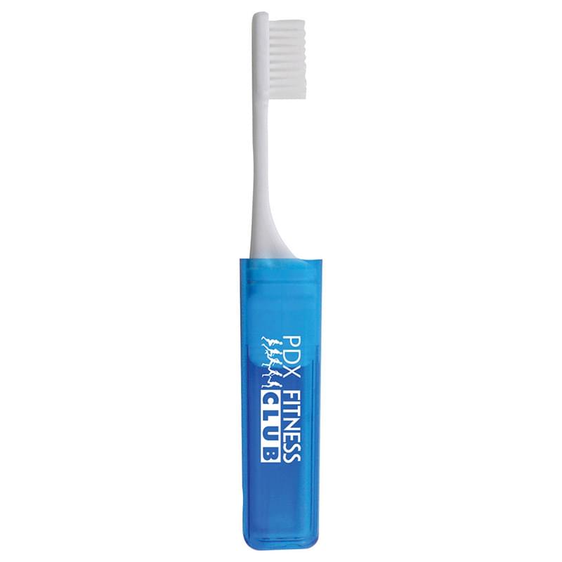 Travel Toothbrush with Colored Caps image