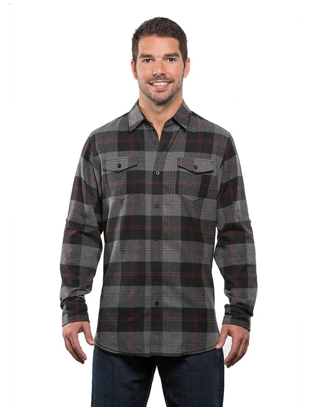 Burnside® Long-Sleeve Plaid Flannel Shirt - Men
