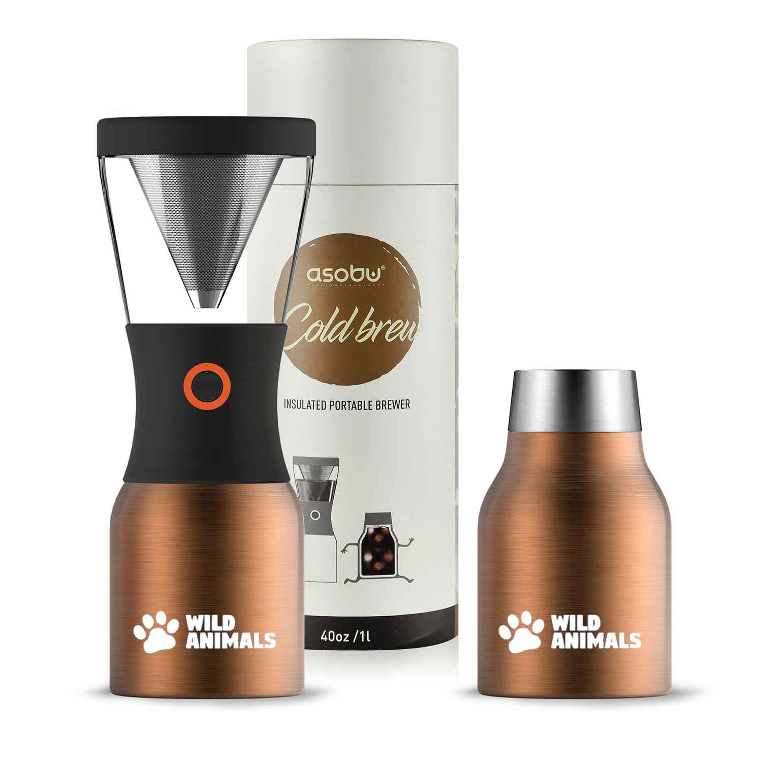 Asobu® Coldbrew Insulated Portable Brewer - 30 oz.