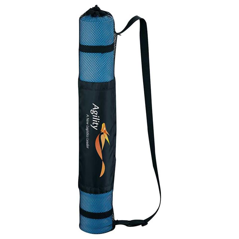 3mm PVC Yoga Mat with Carry Bag - 68" x 24" image