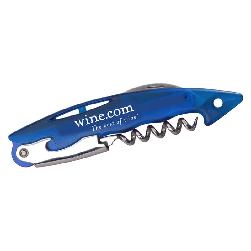 Plastic and Stainless Corkscrew with Foil Cutter image