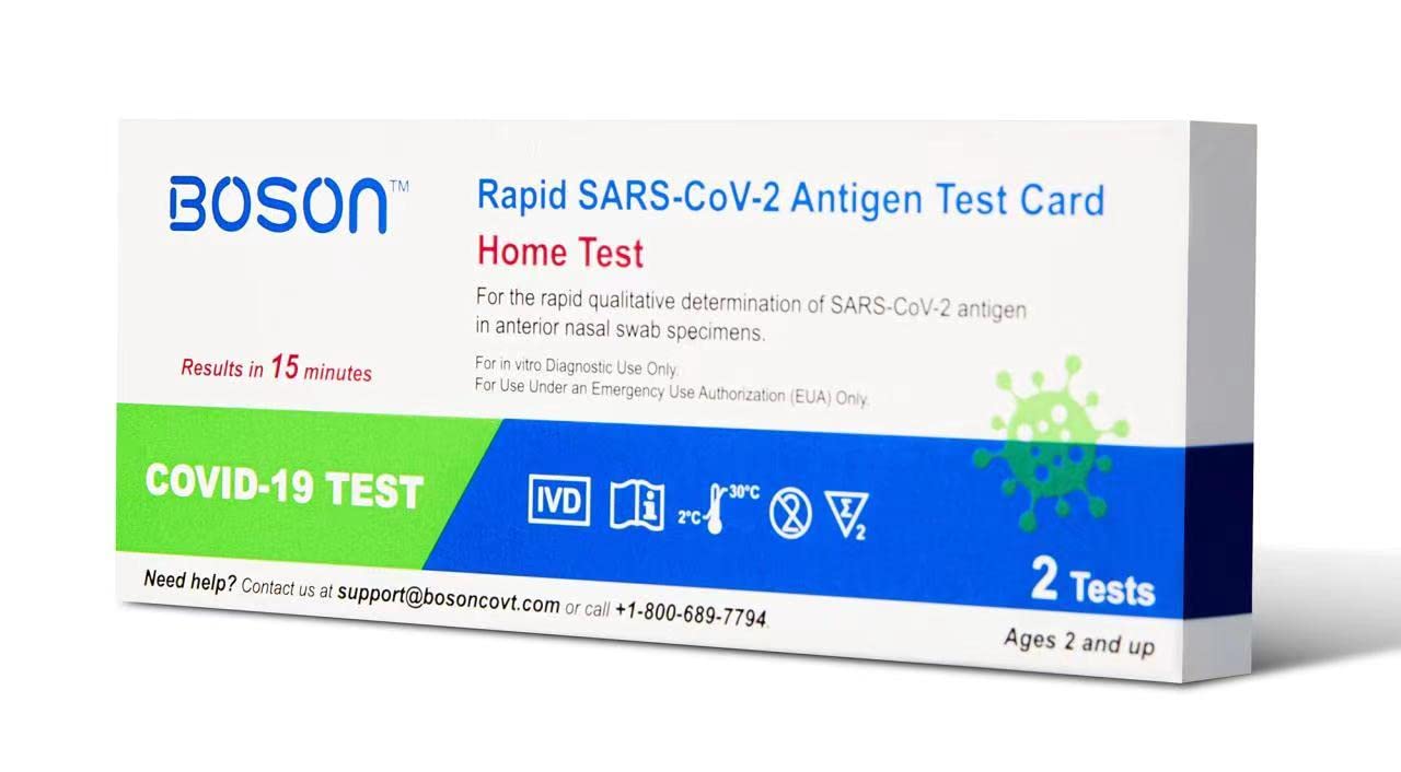 Boson Rapid SARS-CoV-2 Antigen Test Card - 2 Tests per Box (priced per test)