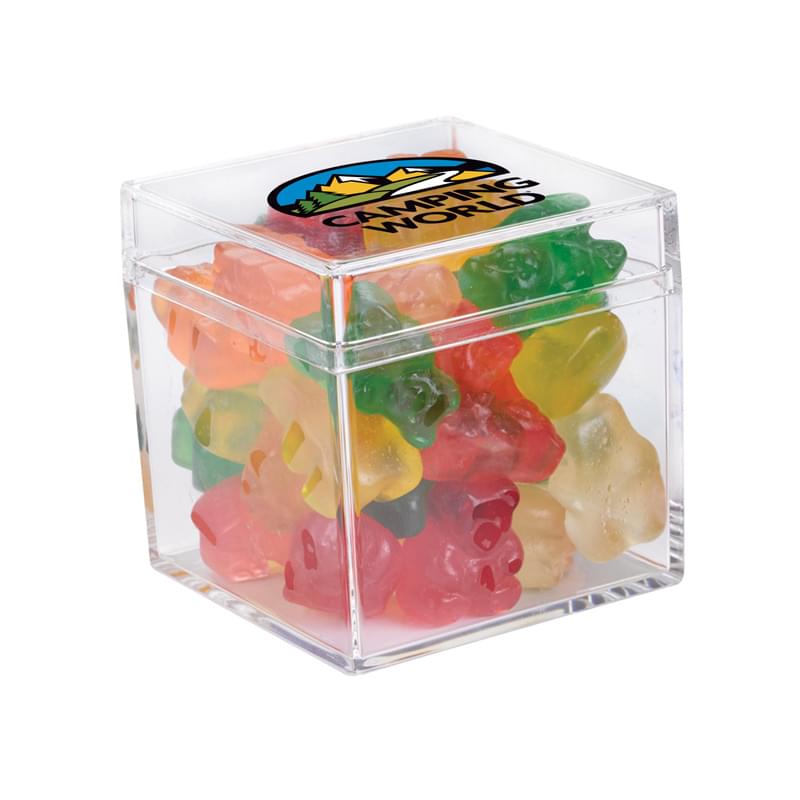 Gummy Bears in Acrylic Cube with Lid image