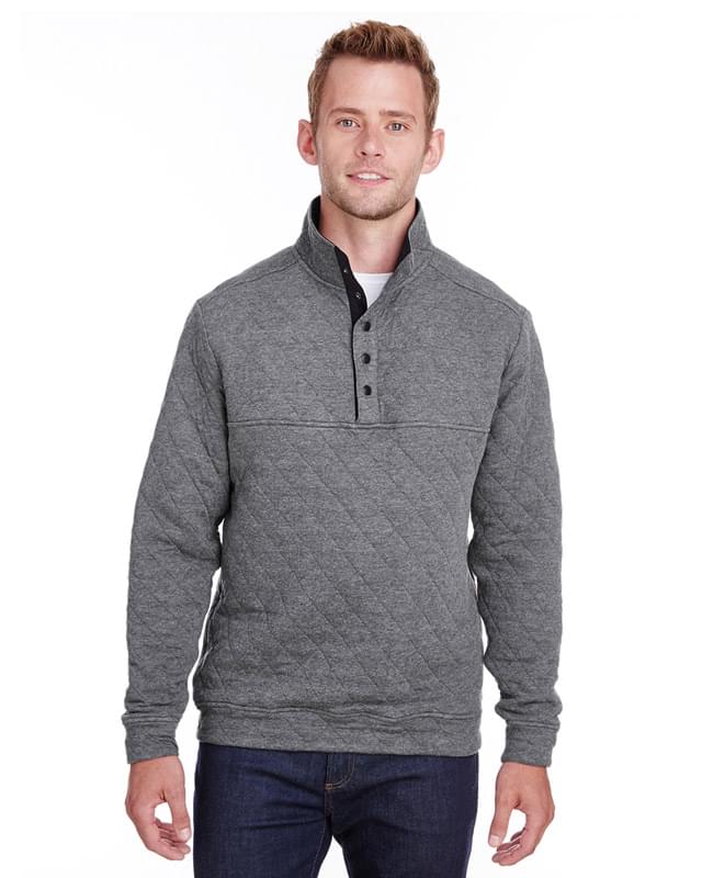 J Quilted Snap Pullover