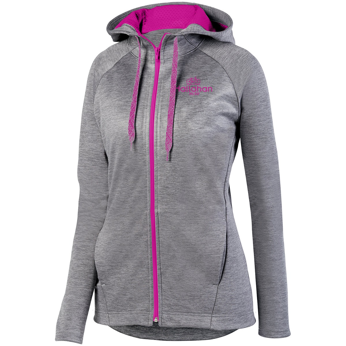 Augusta Sportswear&reg;  Zoe Tonal Heather Full Zip Hoodie - Women image