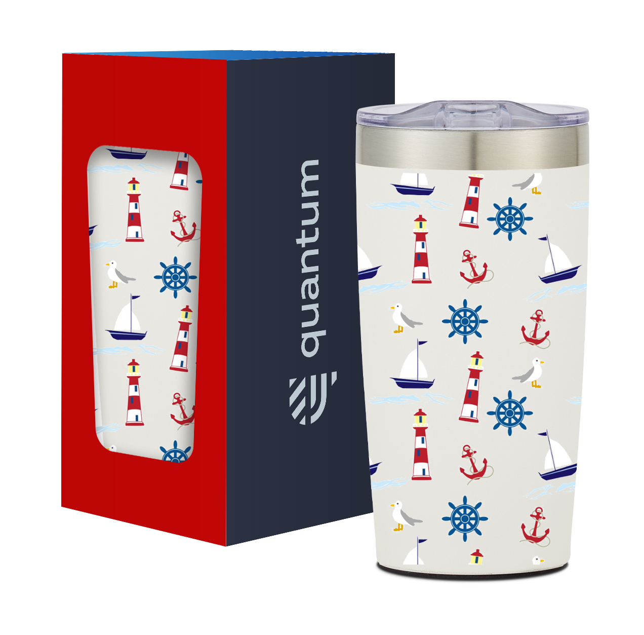 Full-Color Two-Tone Tumbler & Custom Window Box - 20 oz.