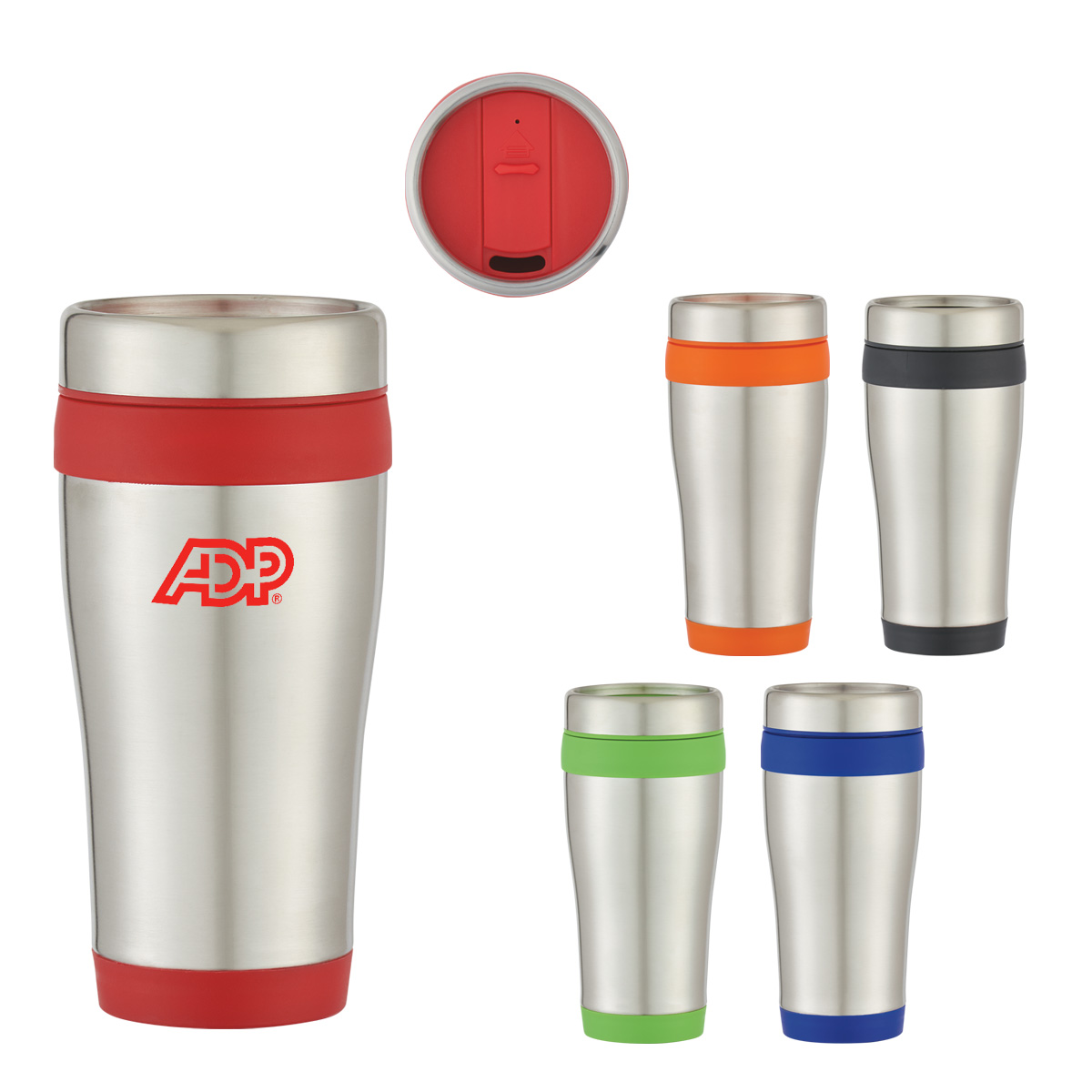 15 oz. Two-Tone Double Wall Stainless Steel Tumbler