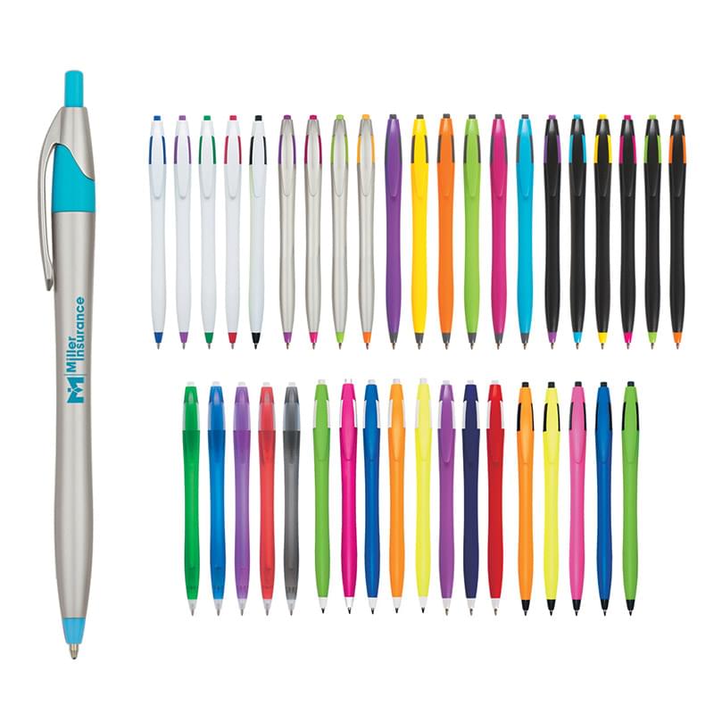 Click-Action Two-Tone Contour Series Pen image