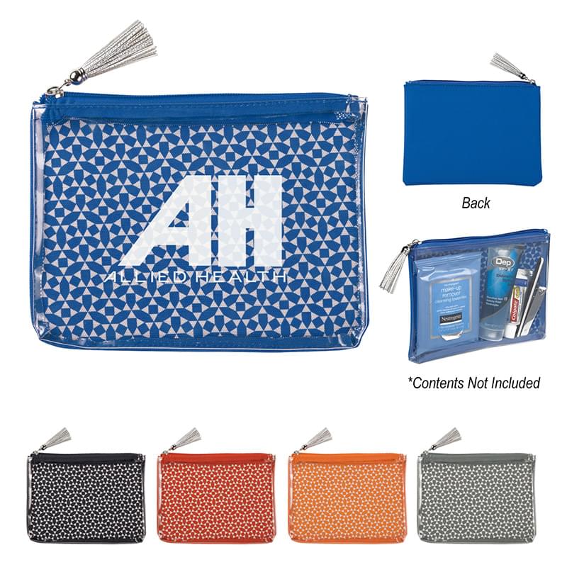 Tassel Cosmetic Bag - 8" x 6 1/4" image