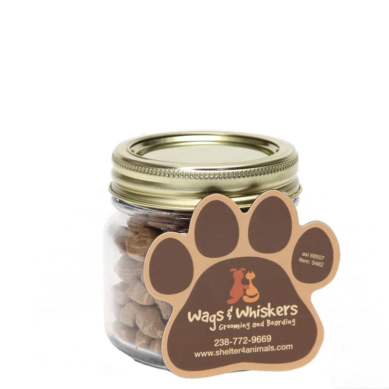 5 oz. Cat Treats in Jar with Paw Shaped Magnet