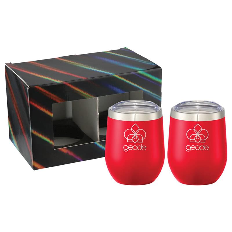 12 oz. Vacuum Insulated Wine Cup Set