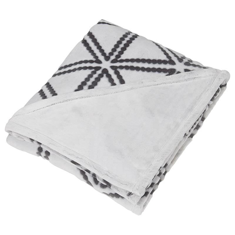 Fleece Blanket with Sculpture Print - 50
