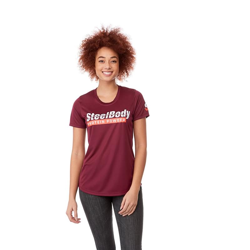 Elevate Polyester Knit Short Sleeve T-Shirt - Women