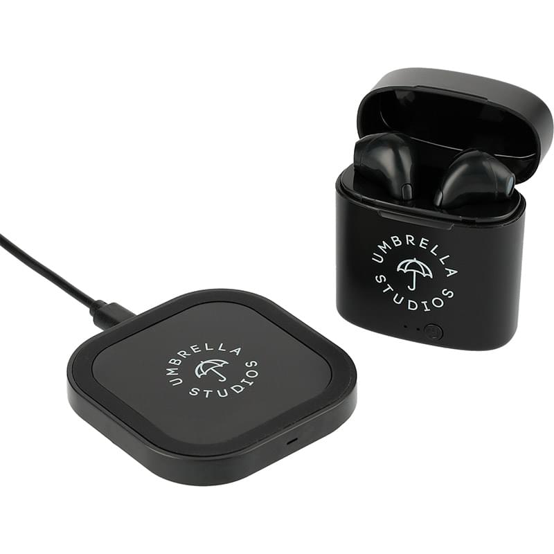 True Wireless Auto Pair Earbuds with Charging Pad