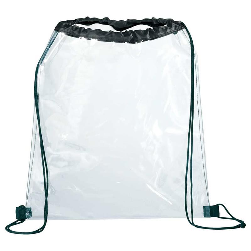 Clear Drawstring Tote Bag - 15 1/4