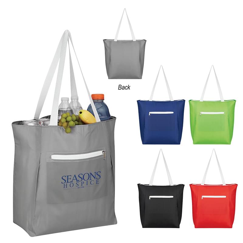 Solid Cooler Tote with Foil Laminate - 18" x 14" x 6"