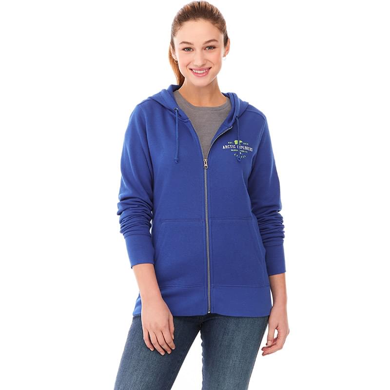 Elevate Fleece Full Zip-Up Hooded Sweatshirt - Women