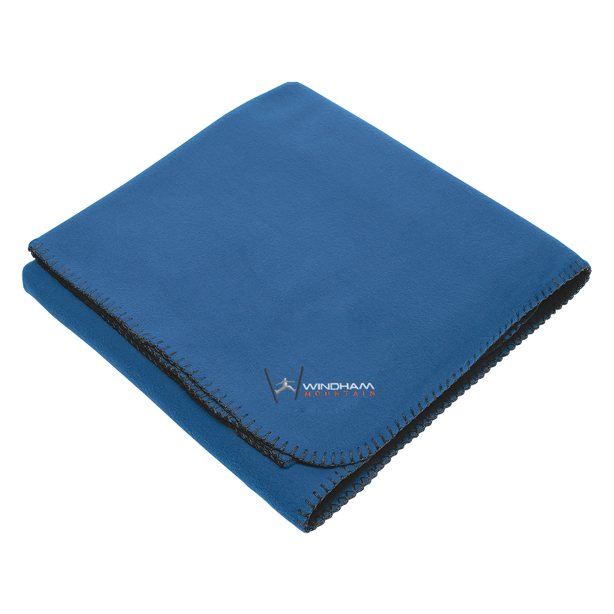 Fleece Stadium Blanket with Whipstitch Trim - 60" x 50"