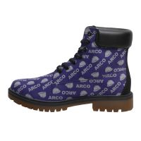 Work Boot with Black Shoestrings