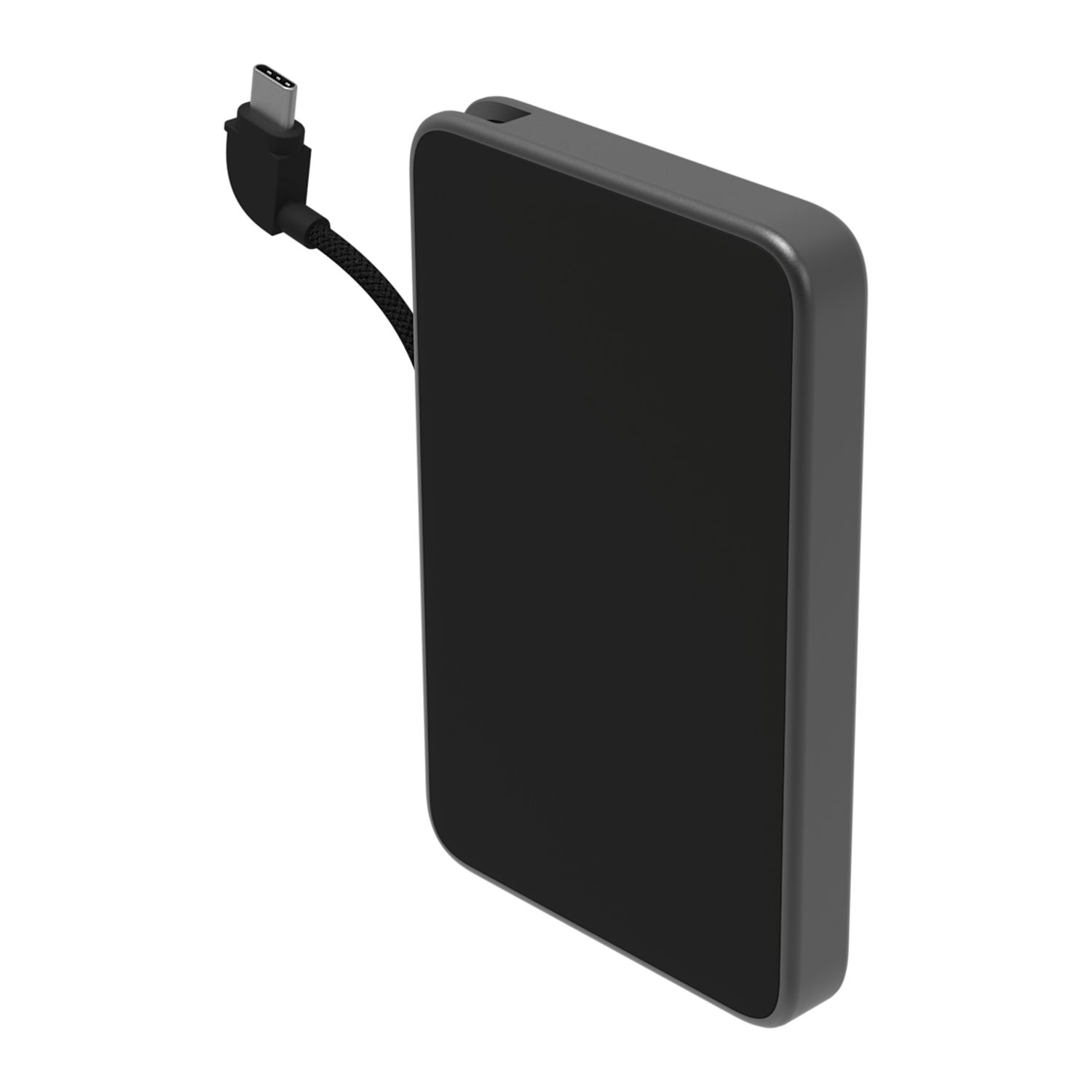 mophie® Powerstation Mini Power Bank with Integrated Cable – 5,000 mAh