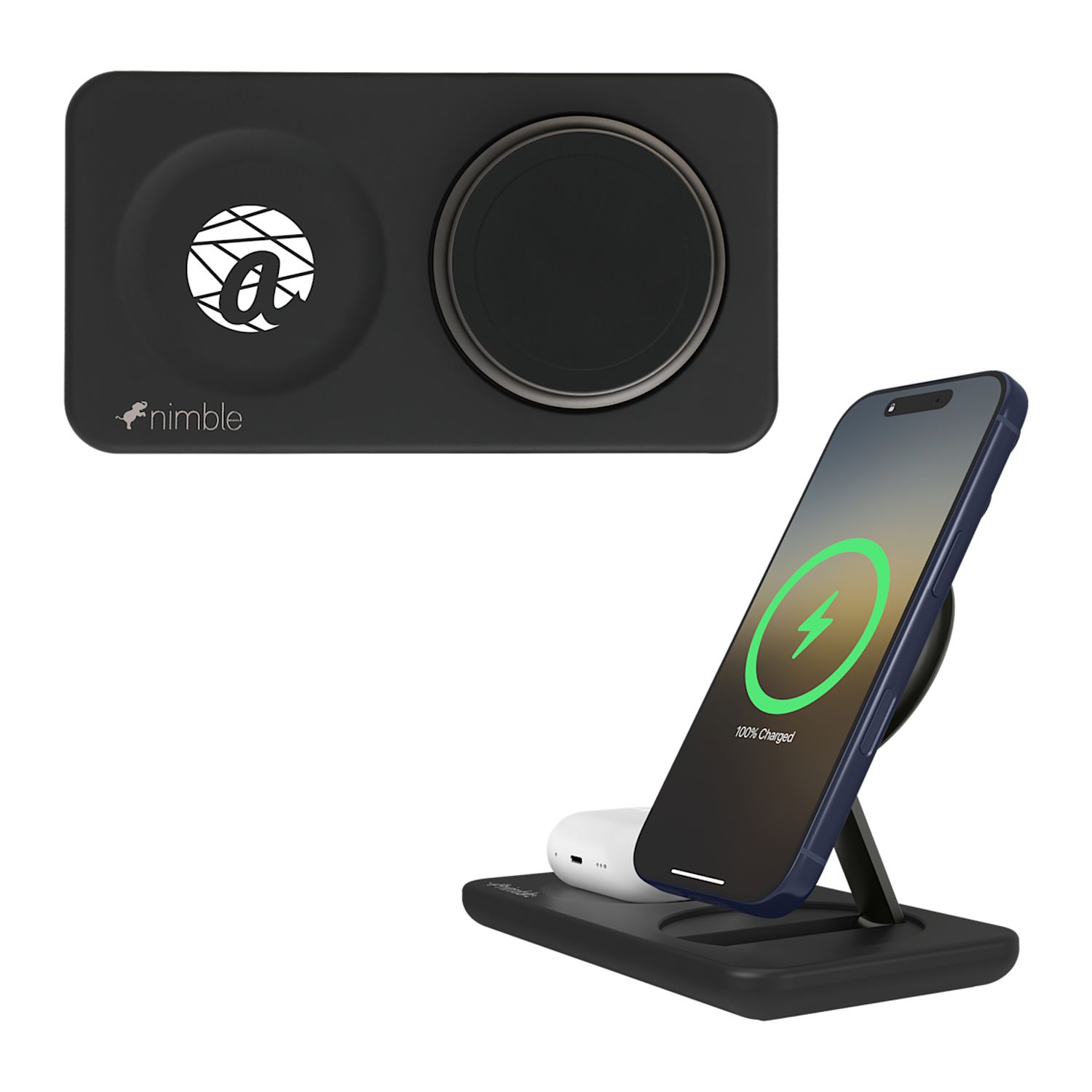 Nimble Podium 2-in-1 Wireless Charging Stand