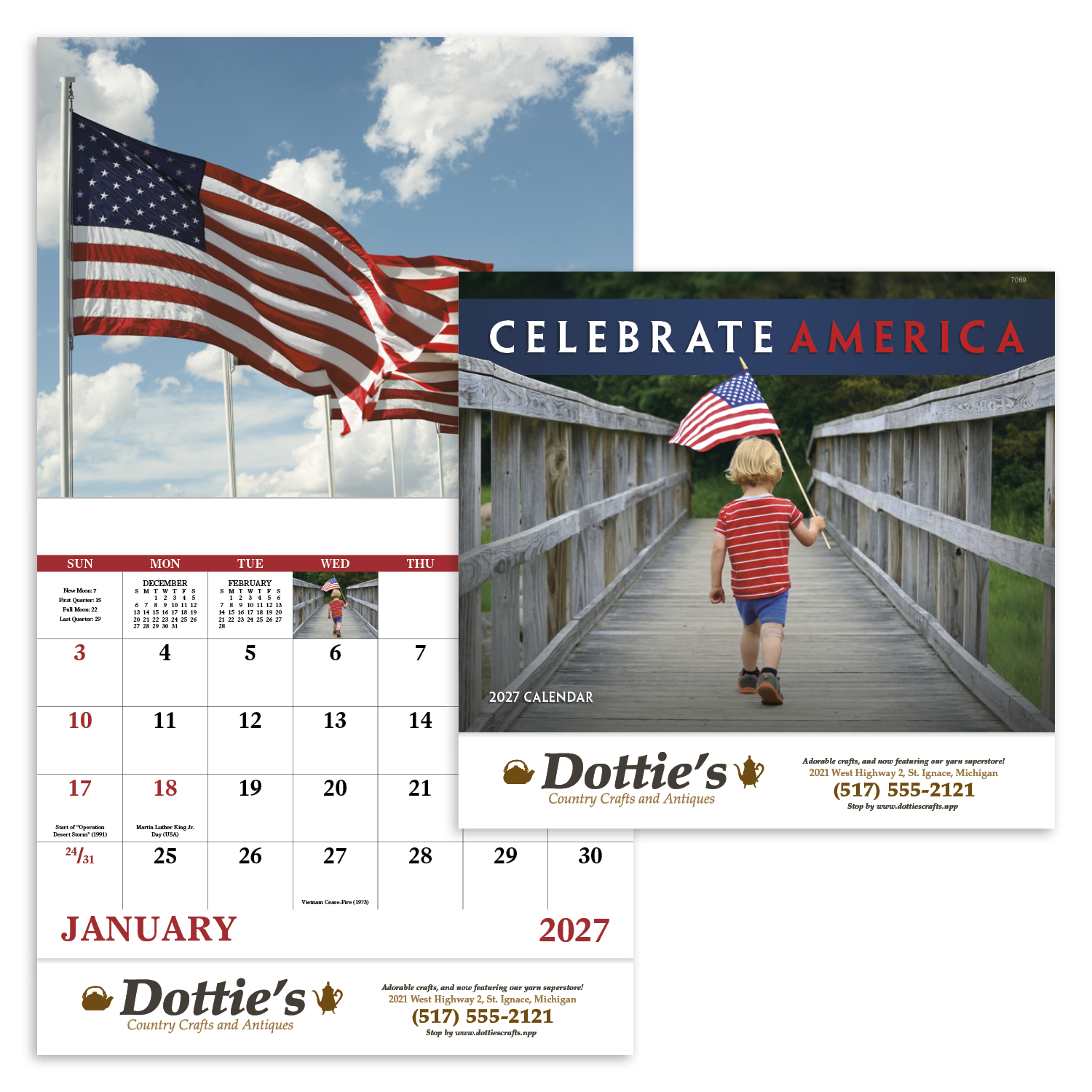Celebrate America Calendar - Stapled