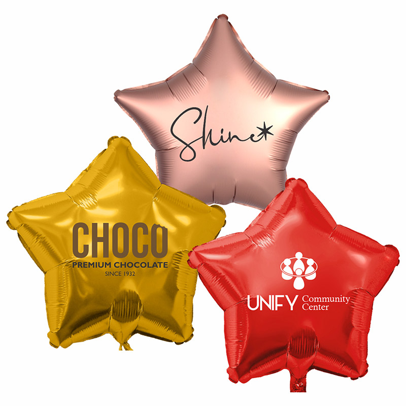17" Star Helium Extended Life Foil Balloon