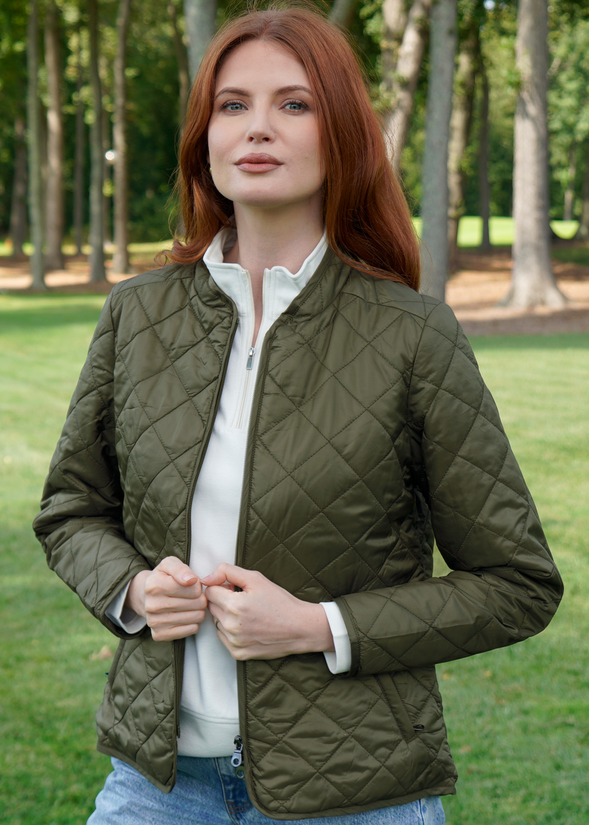 Everett Quilted Bomber Jacket - Women
