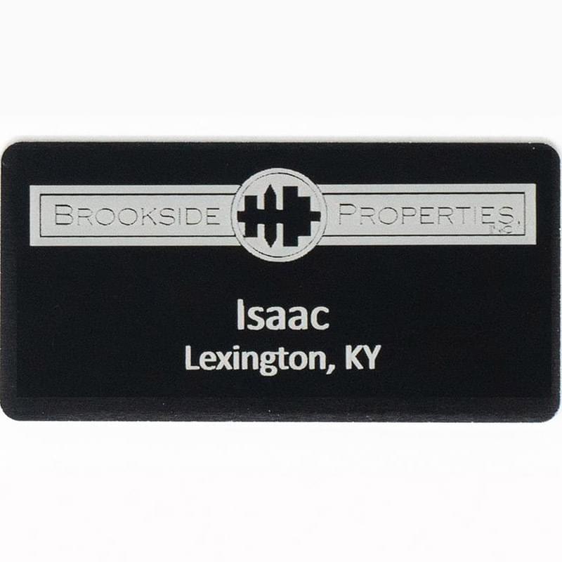 1 1/2" x 3" Aluminum Metal Name Badge