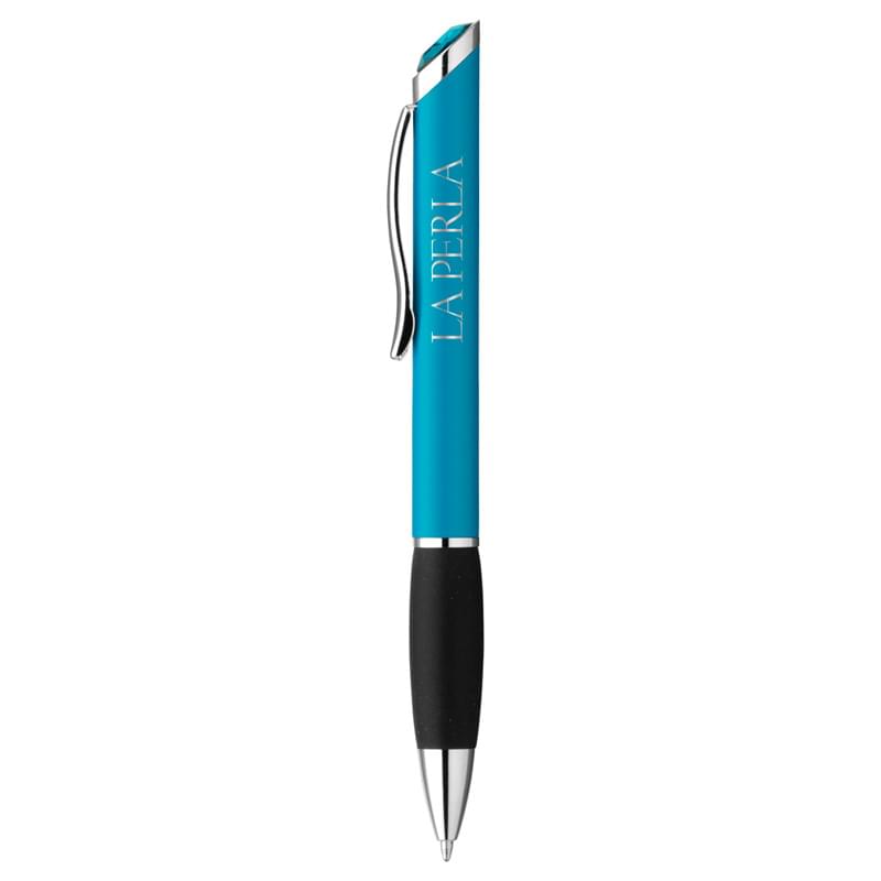 Twist-Action Slant Top Ballpoint Pen with Rubber Grip image