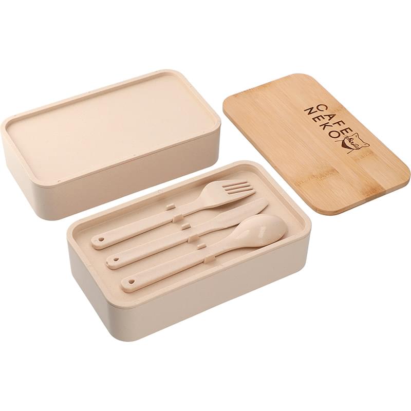 Bamboo Fiber Stackable Bento Box image