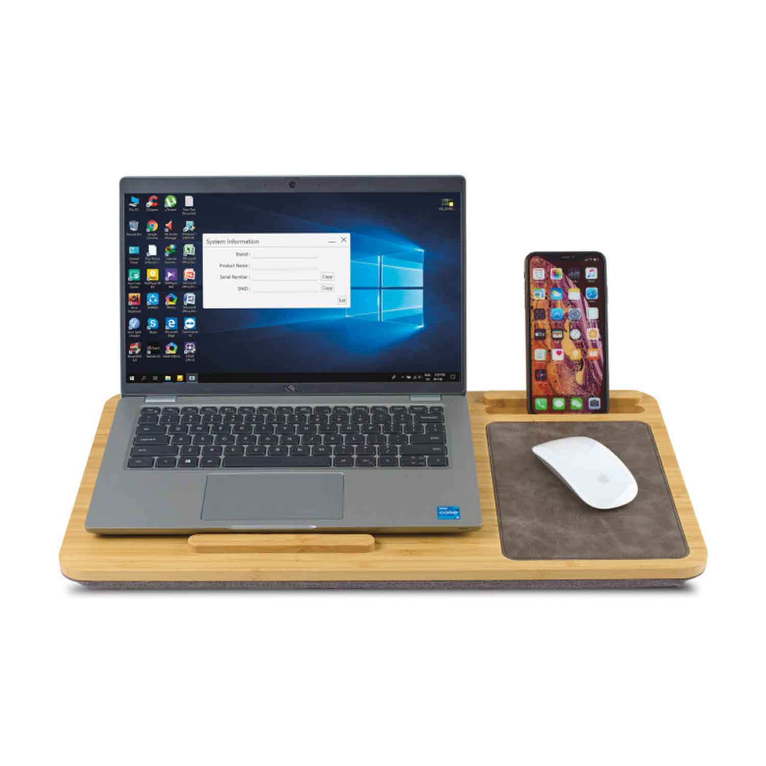 Bamboo Lap Desk with Mouse Pad