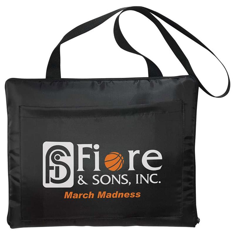 2-in-1 Fleece Stadium Blanket and Seat Cushion