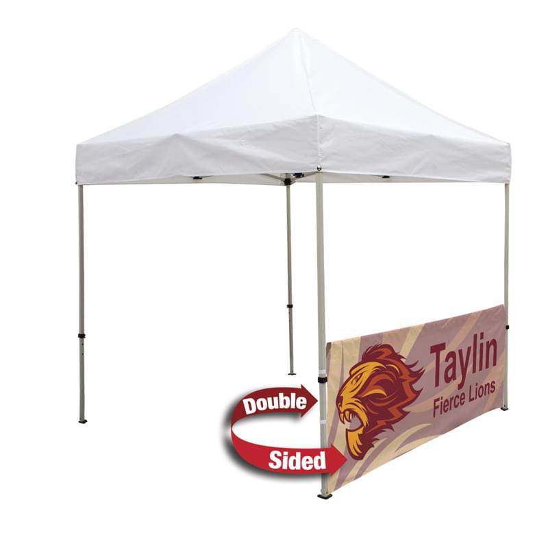 8' Full Color Tent Half Wall Banner - Double Sided