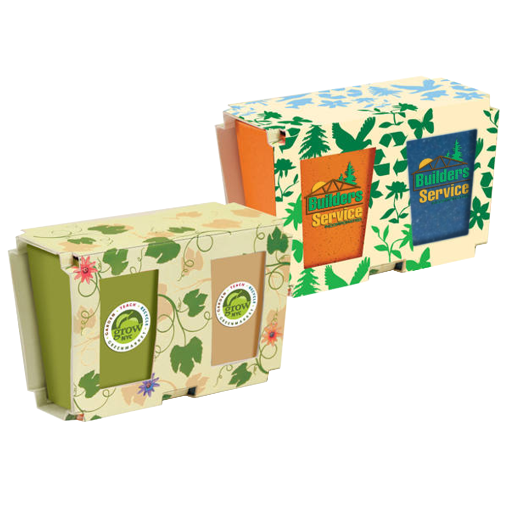 4-Pack Eco Planter Set with Seeds image