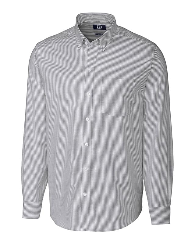 Cutter & Buck® Oxford Stripe Big & Tall Long-Sleeve Dress Shirt - Men