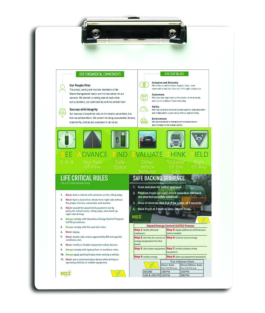 Plastic Letter-Size Clipboard with Metal Clip - 9