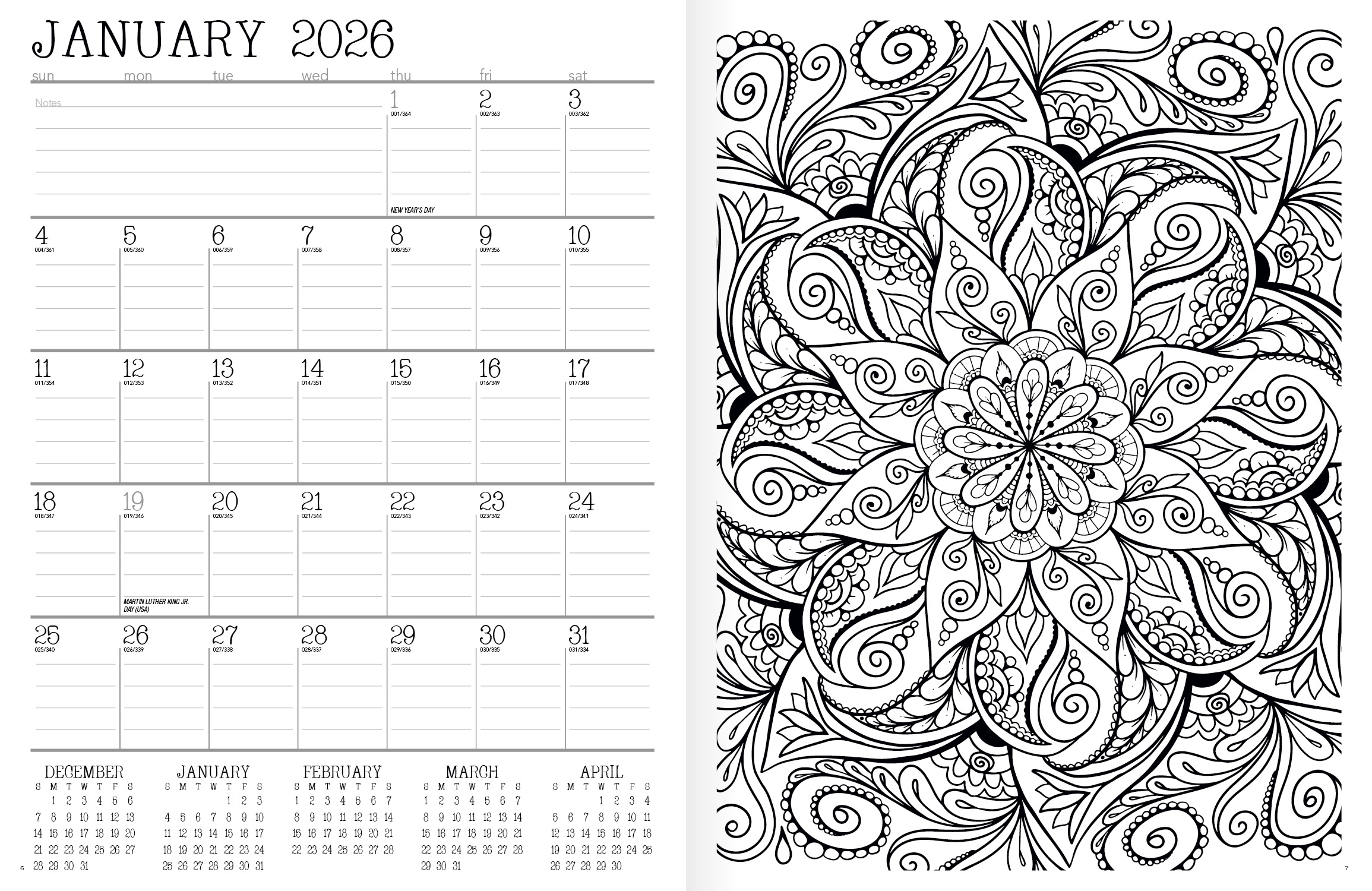 Adult Coloring Book Planner