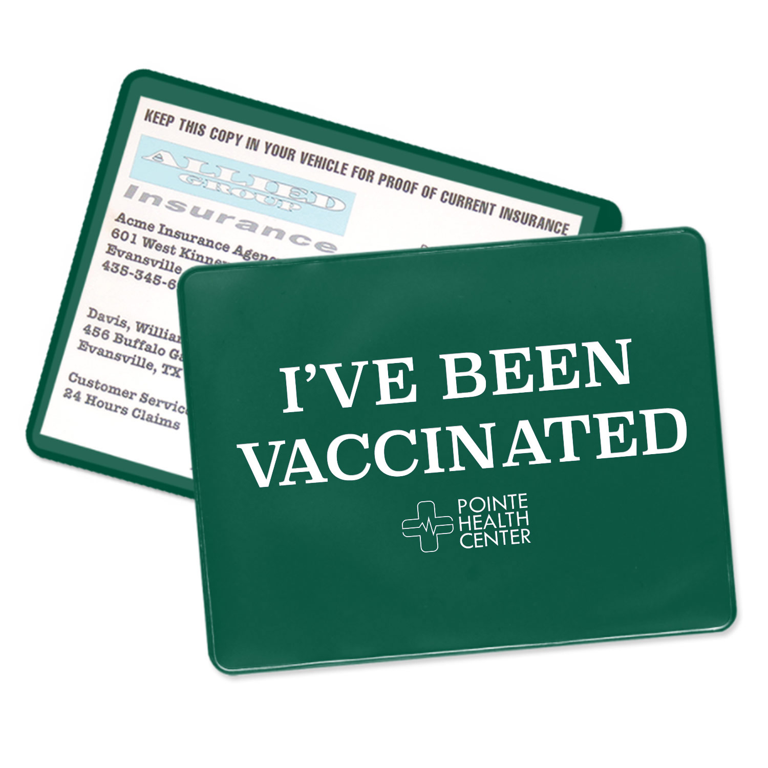 4-1/2" x 5-13/16" Vinyl Vaccination Card Holder image