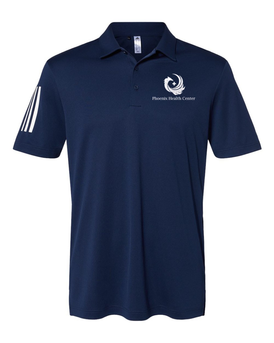 Adidas® Floating 3-Stripes Polo Shirt image
