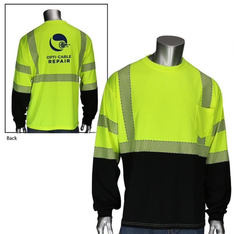 HV Class 3 Long Sleeve Black Bottom T-Shirt