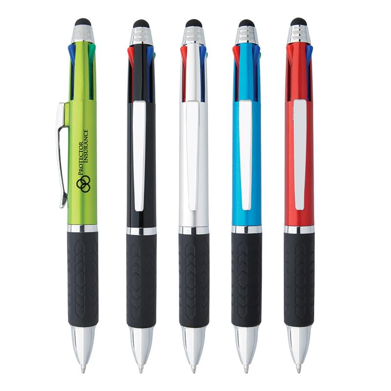 4-in-1 Ink Stylus Pen with Grip image
